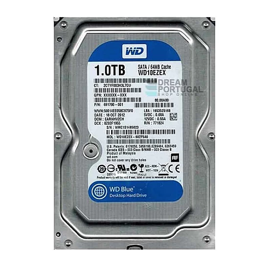 Disco Rígido 3.5" Western Digital Blue 1TB Disco Rígido 3.5" Western Digital Blue 1TB