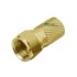 Ficha F RG6 Dourada